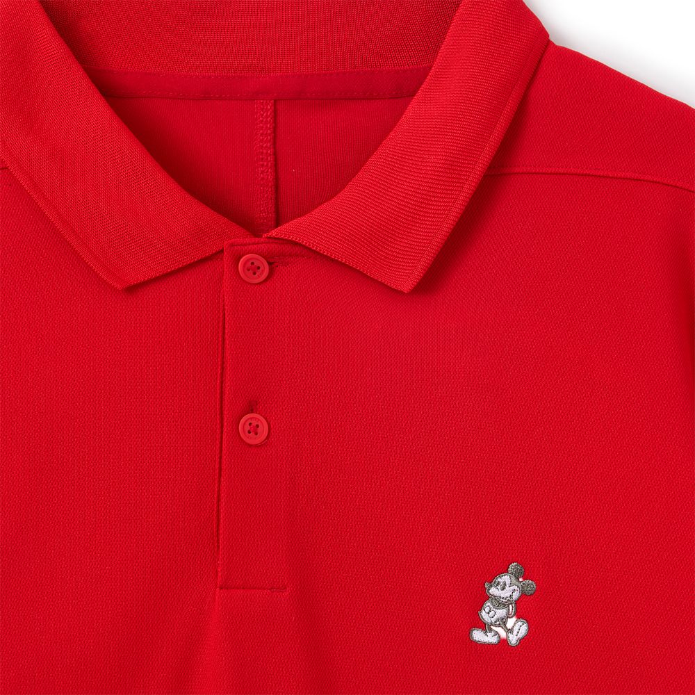 Mickey Mouse Victory Performance Polo Shirt for Men by Nike &ndash; Red
