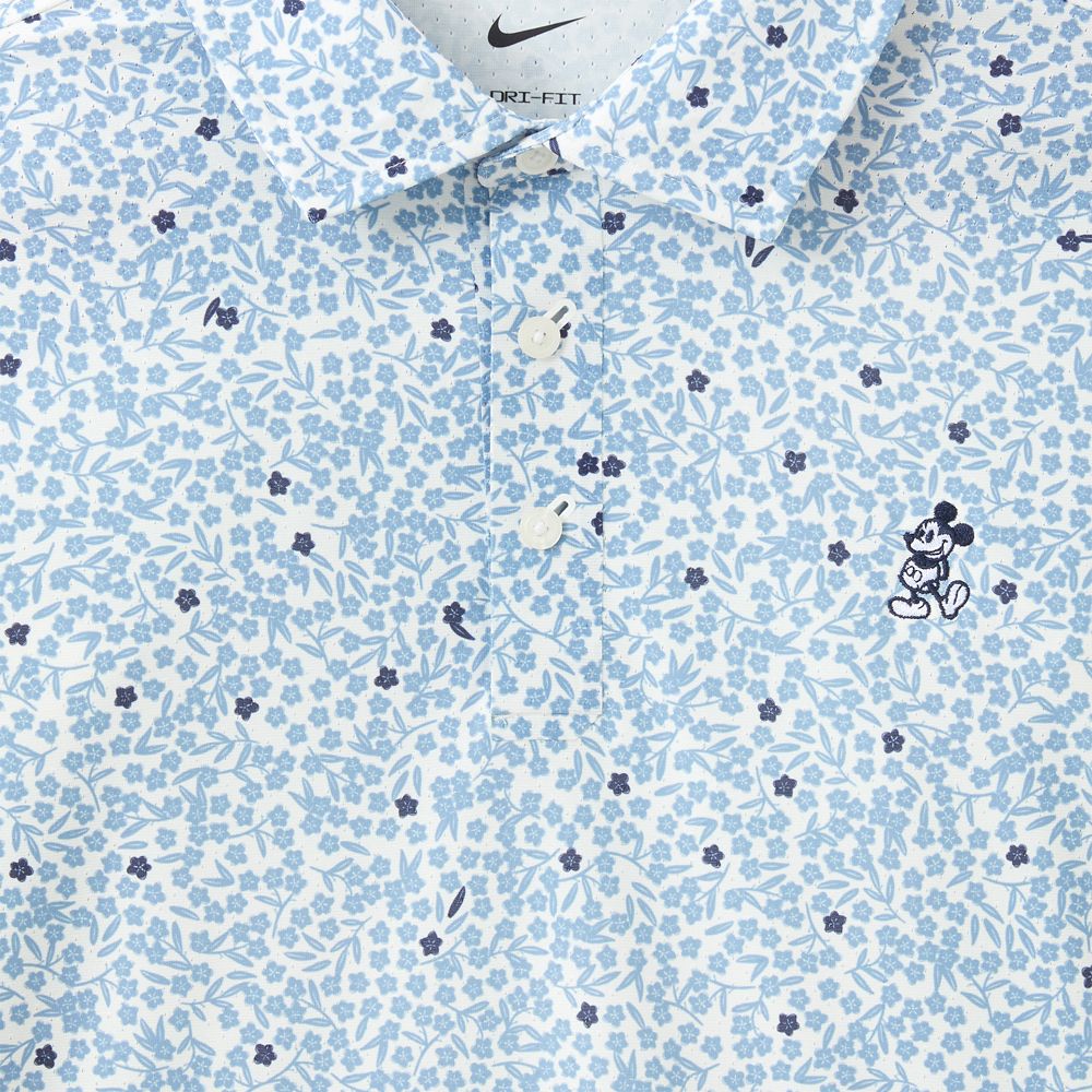 Mickey Mouse Floral Performance Dri-FIT Polo Shirt for Men by Nike