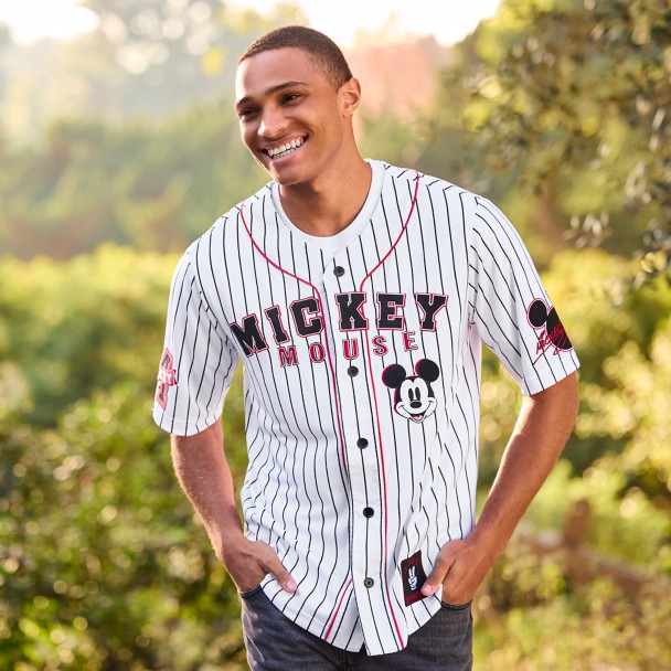 Mickey Mouse Baseball Shirt for Adults | Disney Store Mickey Mouse Baseball Shirt for Adults | Disney Store