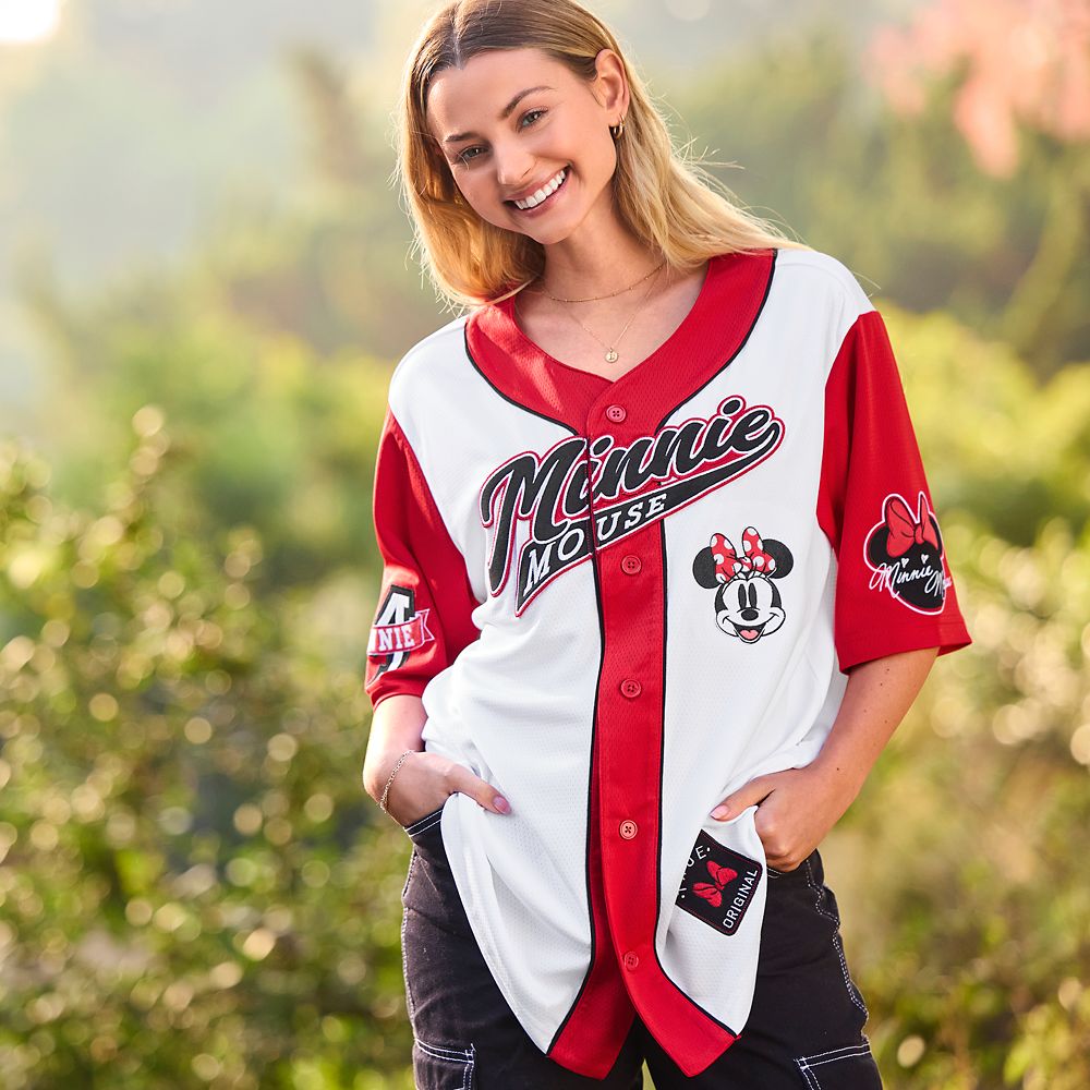 Minnie Mouse Baseball Shirt for Adults