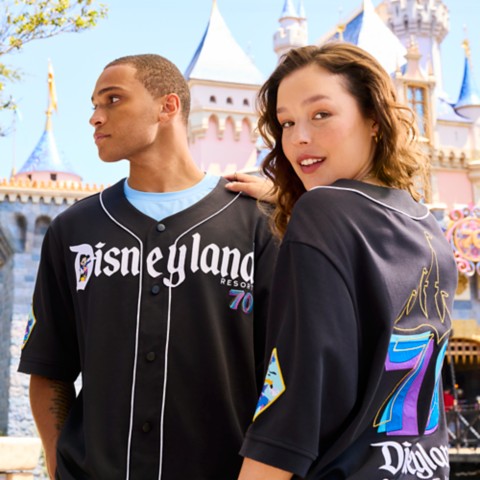 Рубашки Disney Disneyland 70th Anniversary Baseball Shirt for Adults