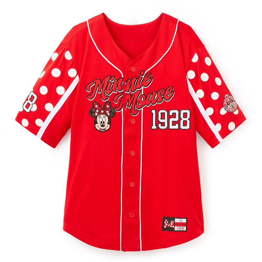 Minnie Mouse Baseball Jersey for Adults