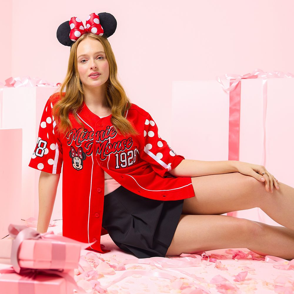 Minnie Mouse Baseball Jersey for Adults