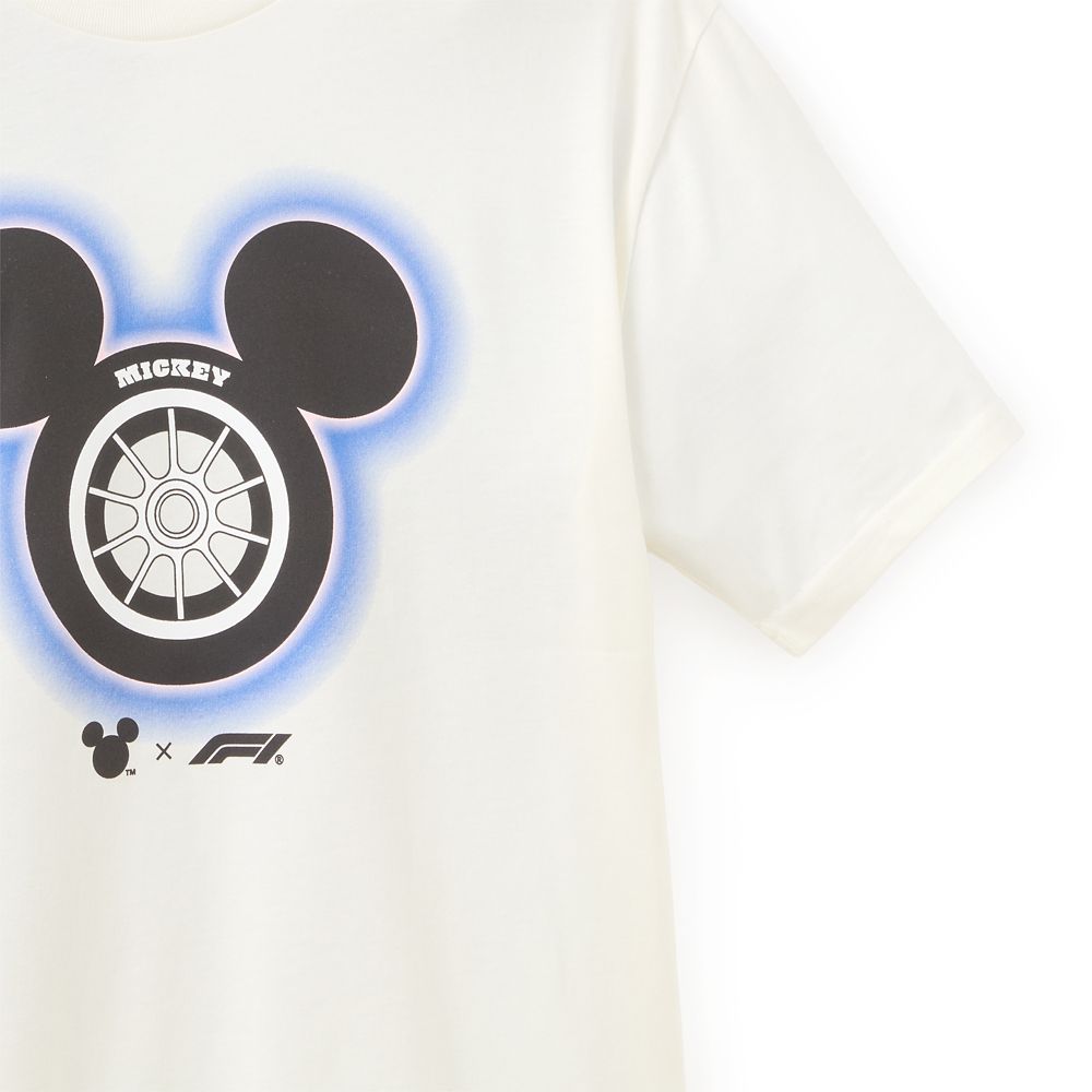 Disney&nbsp;x Formula 1&reg;&nbsp;Velocity Mickey Mouse T-Shirt for Men - Ivory