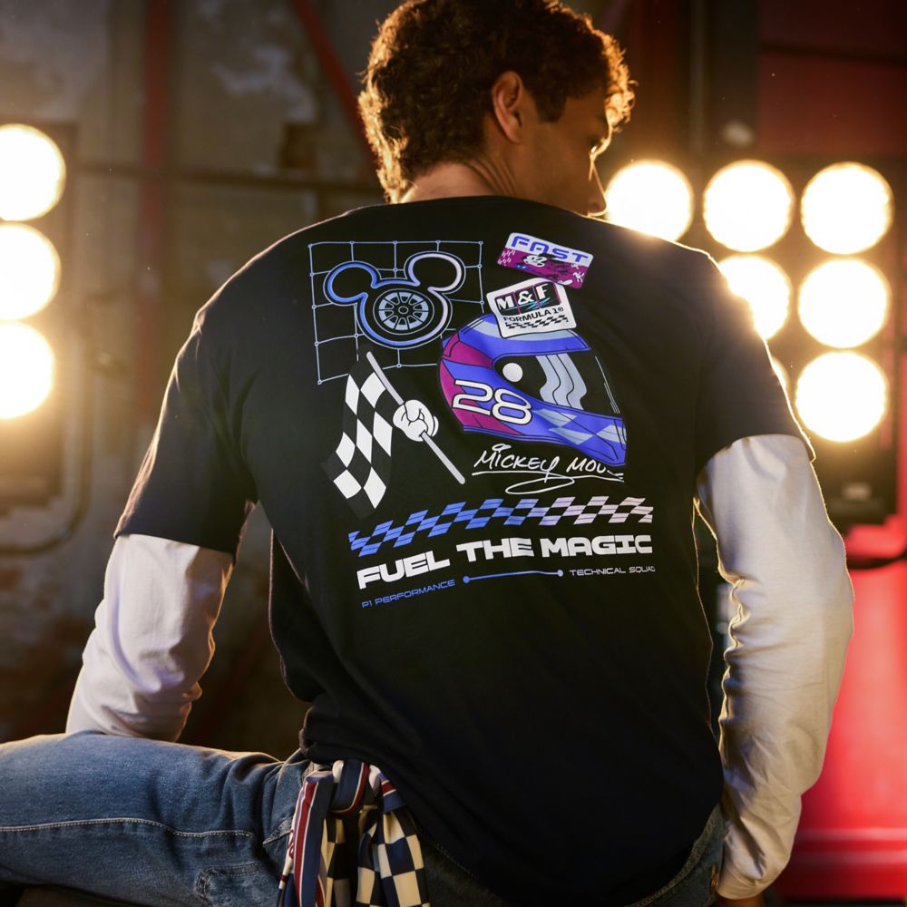 Disney&nbsp;x Formula 1&reg;&nbsp;Velocity Mickey Mouse T-Shirt for Men - Black