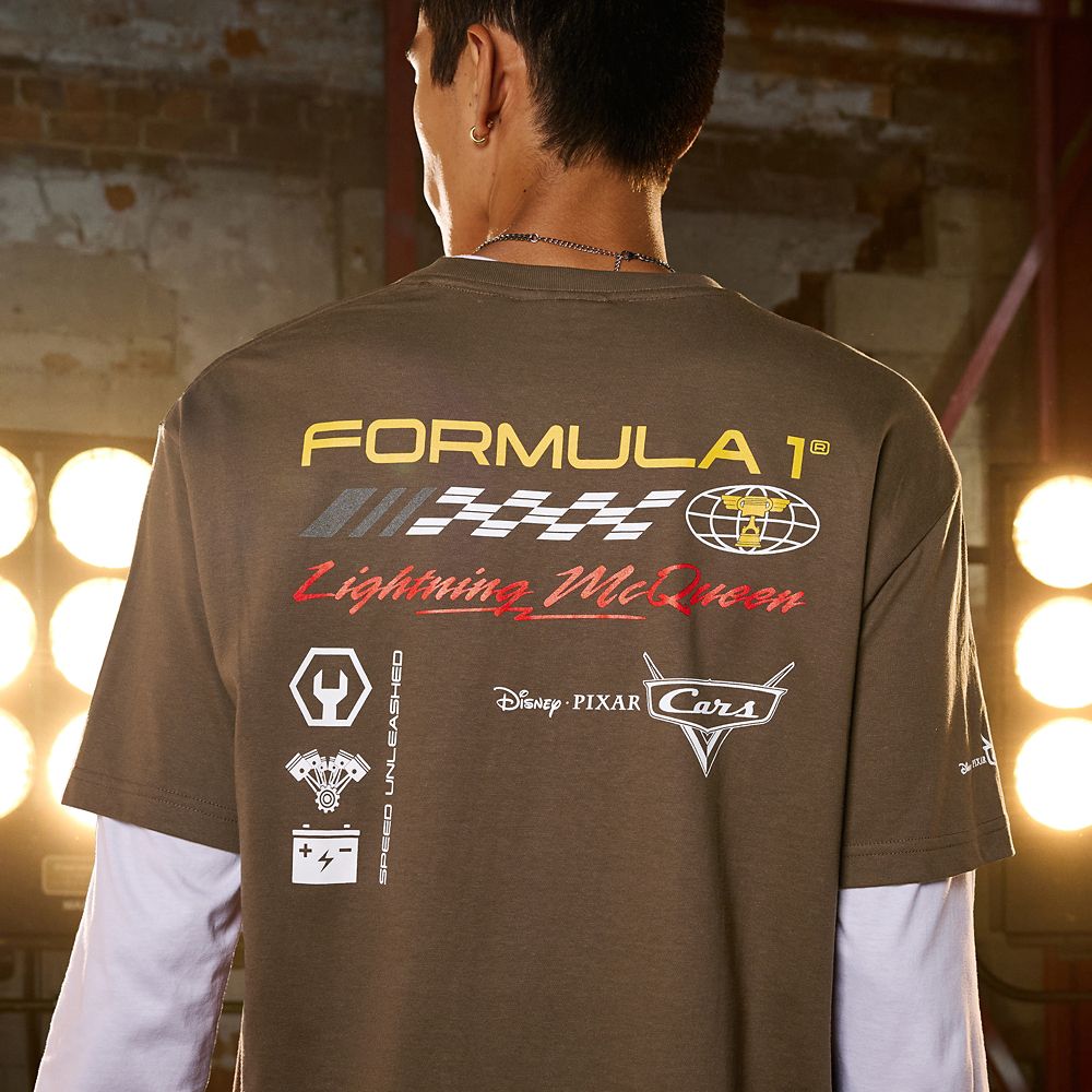 Disney and Pixar's Cars with Formula 1&reg; Lightning McQueen T-Shirt for Adults