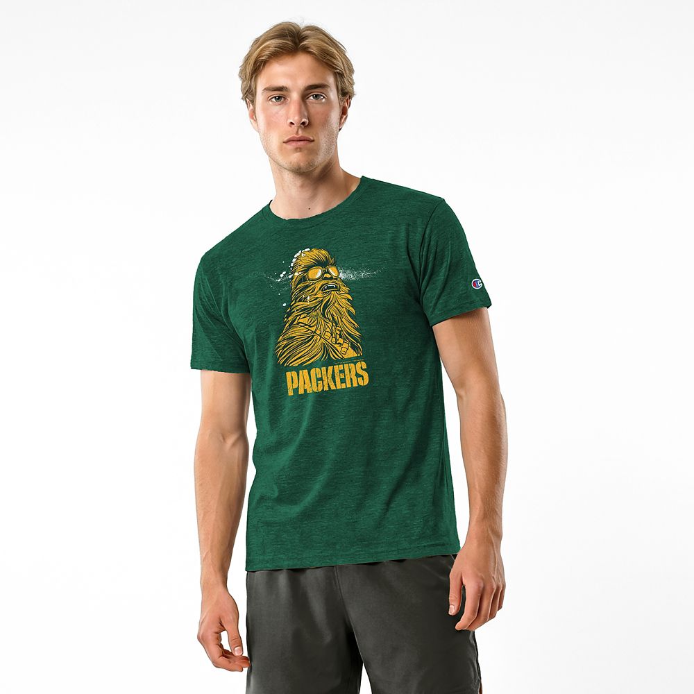 Chewbacca &ndash; Green Bay Packers T-Shirt for Adults &ndash; Disney | Champion NFL