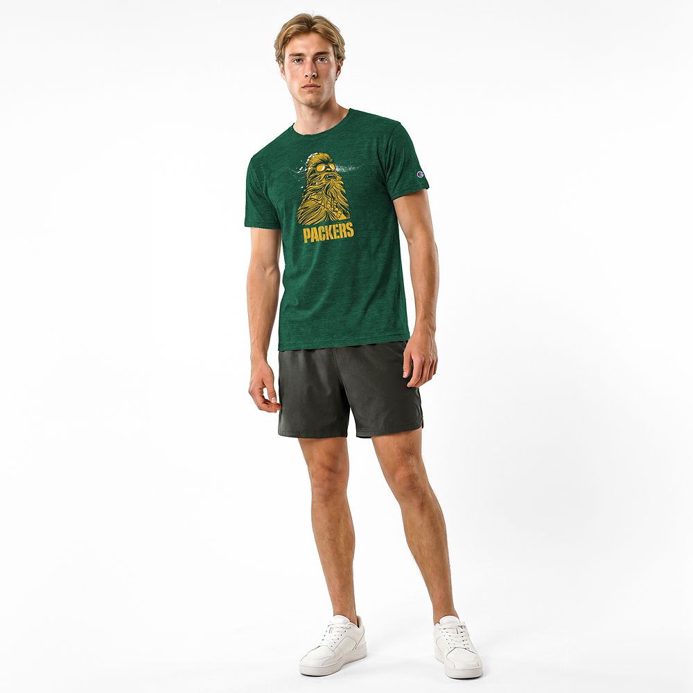 Chewbacca &ndash; Green Bay Packers T-Shirt for Adults &ndash; Disney | Champion NFL