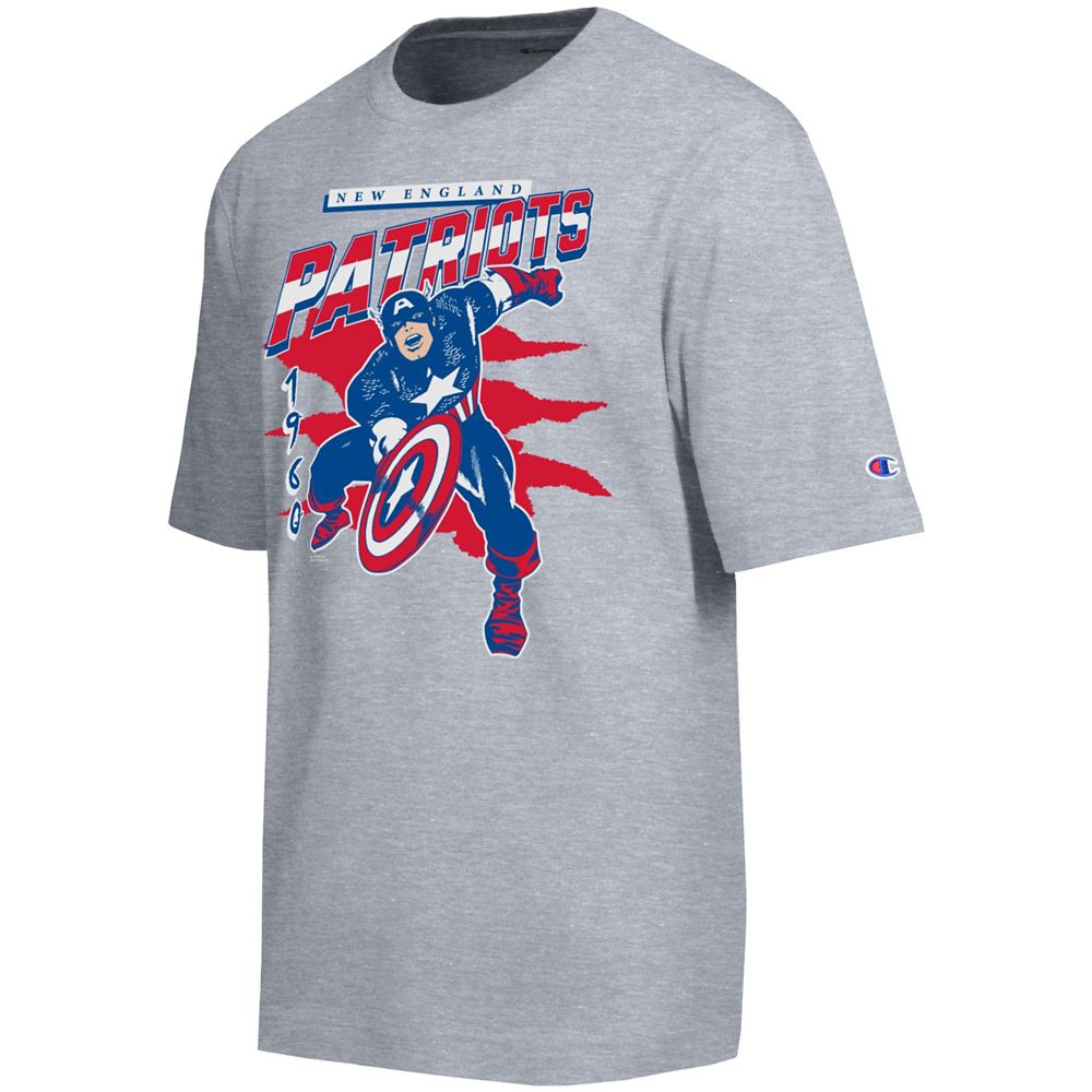Captain America &ndash; New England Patriots T-Shirt for Adults &ndash; Disney | Champion NFL
