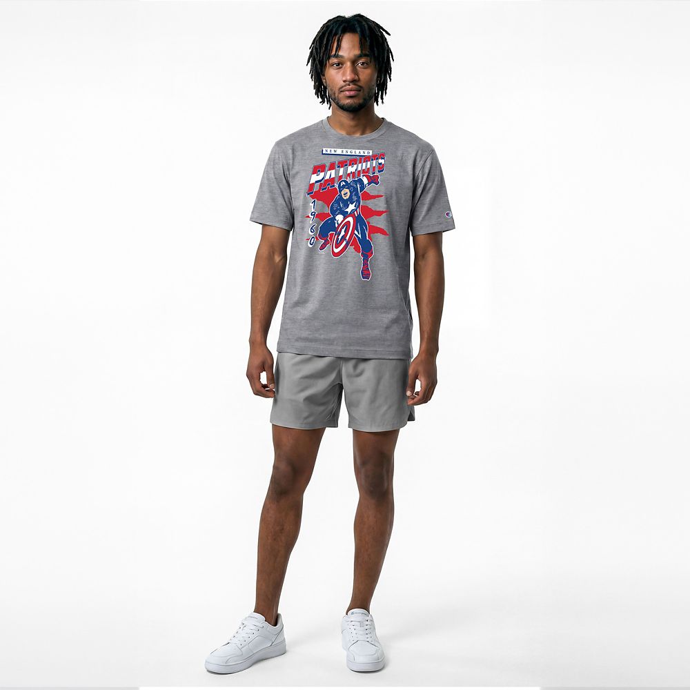 Captain America &ndash; New England Patriots T-Shirt for Adults &ndash; Disney | Champion NFL