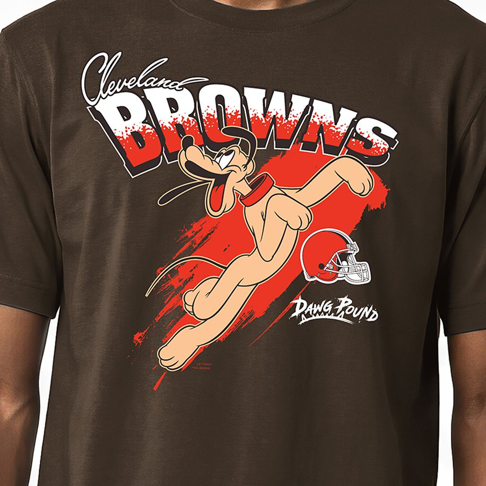 Pluto &ndash; Cleveland Browns T-Shirt for Adults &ndash; Disney | Champion NFL