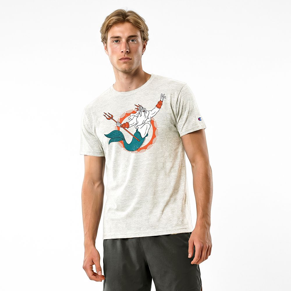 King Triton &ndash; Miami Dolphins T-shirt for Adults &ndash; Disney | Champion NFL