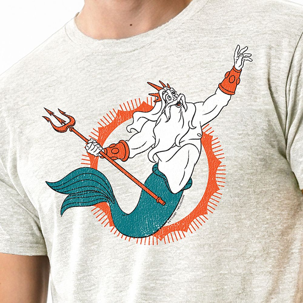 King Triton &ndash; Miami Dolphins T-shirt for Adults &ndash; Disney | Champion NFL
