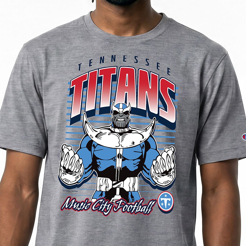 Thanos &ndash; Tennessee Titans T-Shirt for Adults &ndash; Disney | Champion NFL