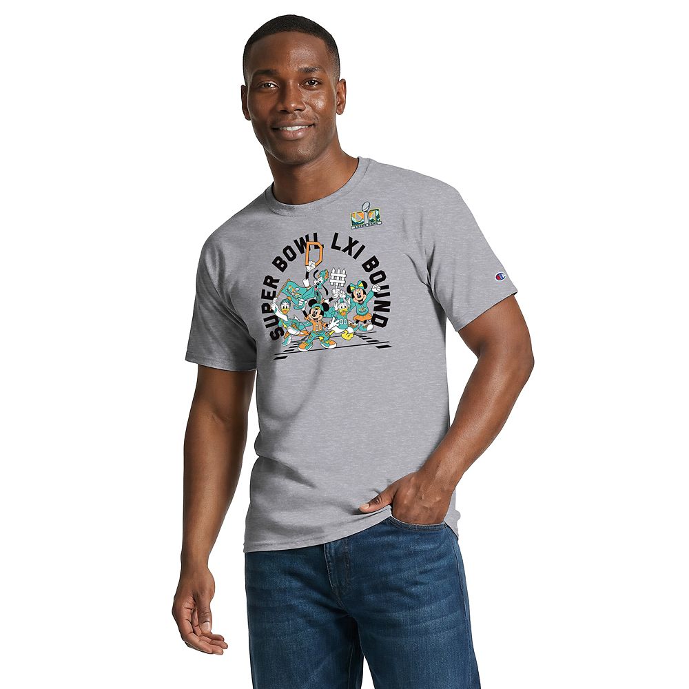Mickey Mouse and Friends Super Bowl LXI Bound T-Shirt for Adults by Champion