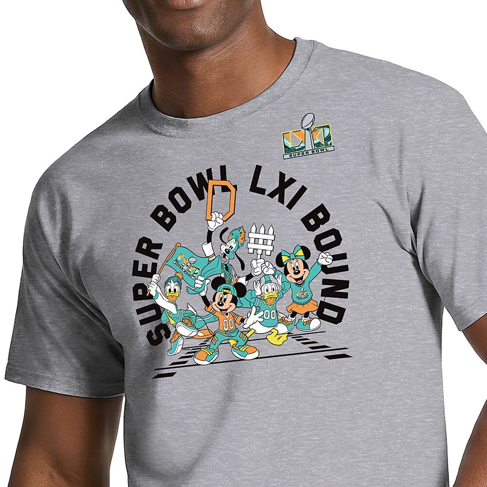 Mickey Mouse and Friends Super Bowl LXI Bound T-Shirt for Adults by Champion