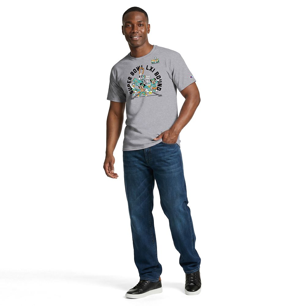 Mickey Mouse and Friends Super Bowl LXI Bound T-Shirt for Adults by Champion