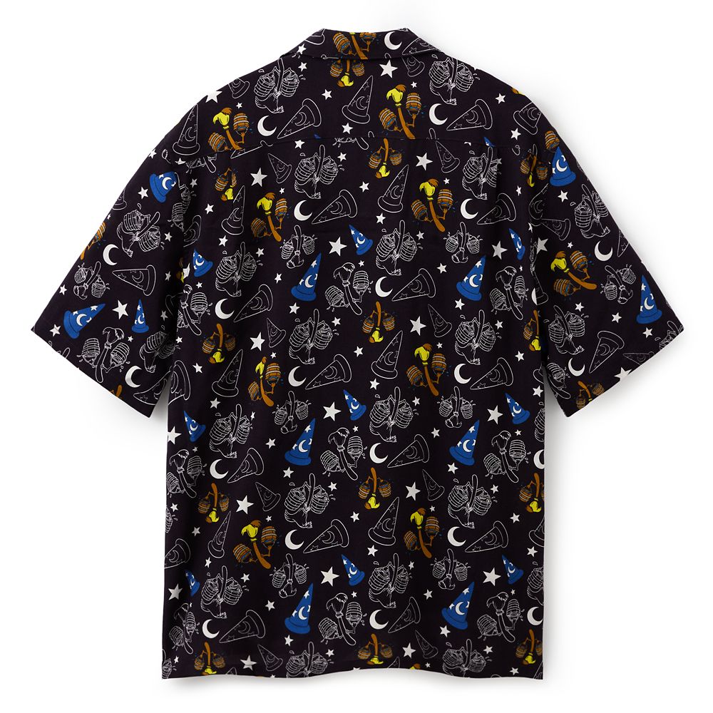 Sorcerer Mickey Mouse Button-Down Shirt for Men &ndash; Fantasia 85th Anniversary