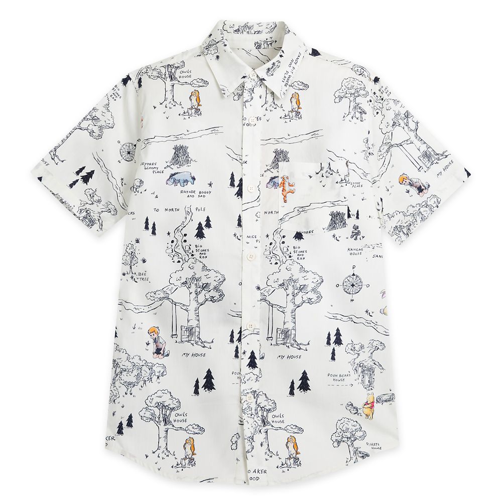 Winnie the Pooh Woven Shirt for Adults