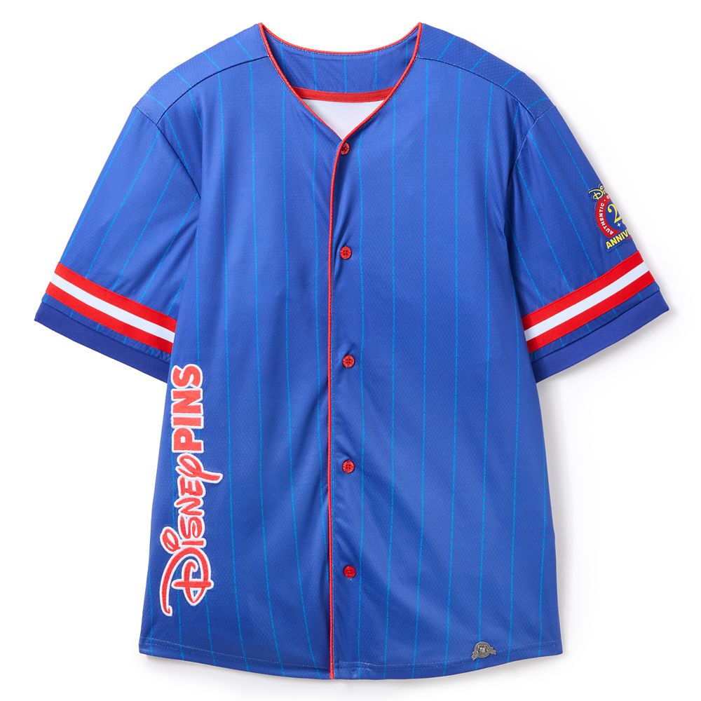 Disney Pin Trading 25th Anniversary Baseball Jersey for Adults