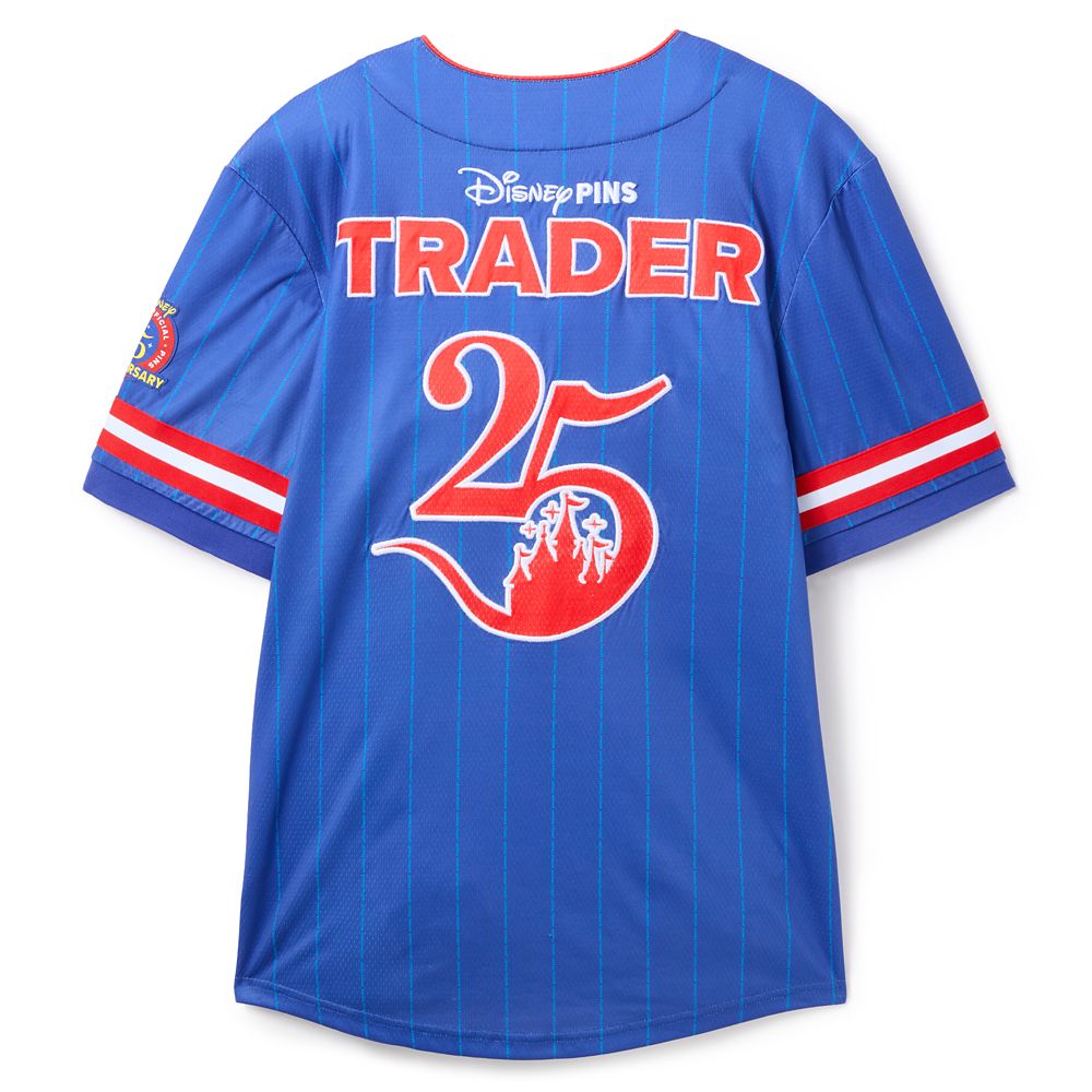 Disney Pin Trading 25th Anniversary Baseball Jersey for Adults