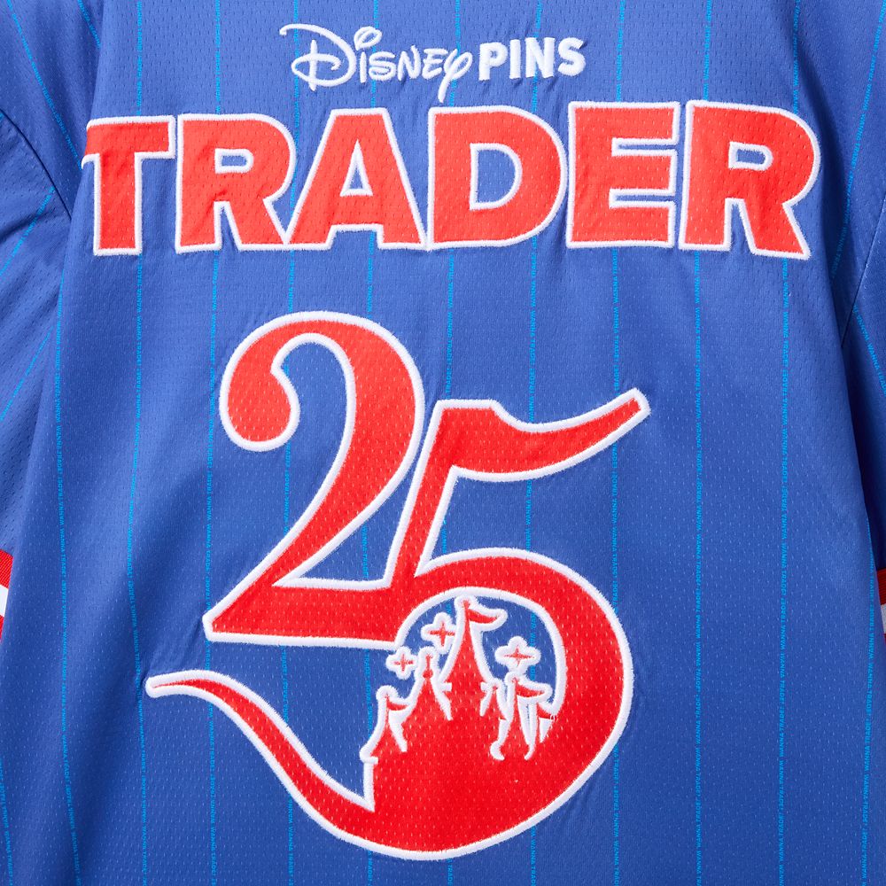 Disney Pin Trading 25th Anniversary Baseball Jersey for Adults