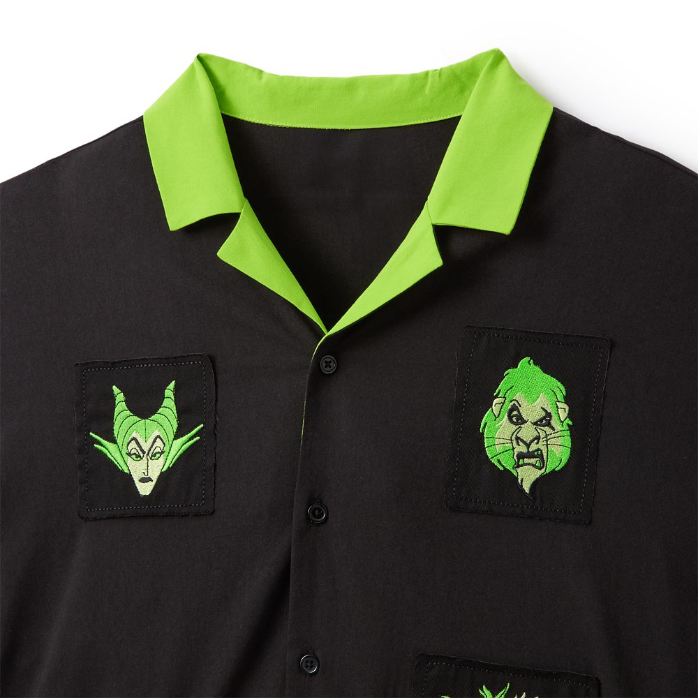 Disney Villains Glow-in-the-Dark Woven Shirt for Men by Our Universe