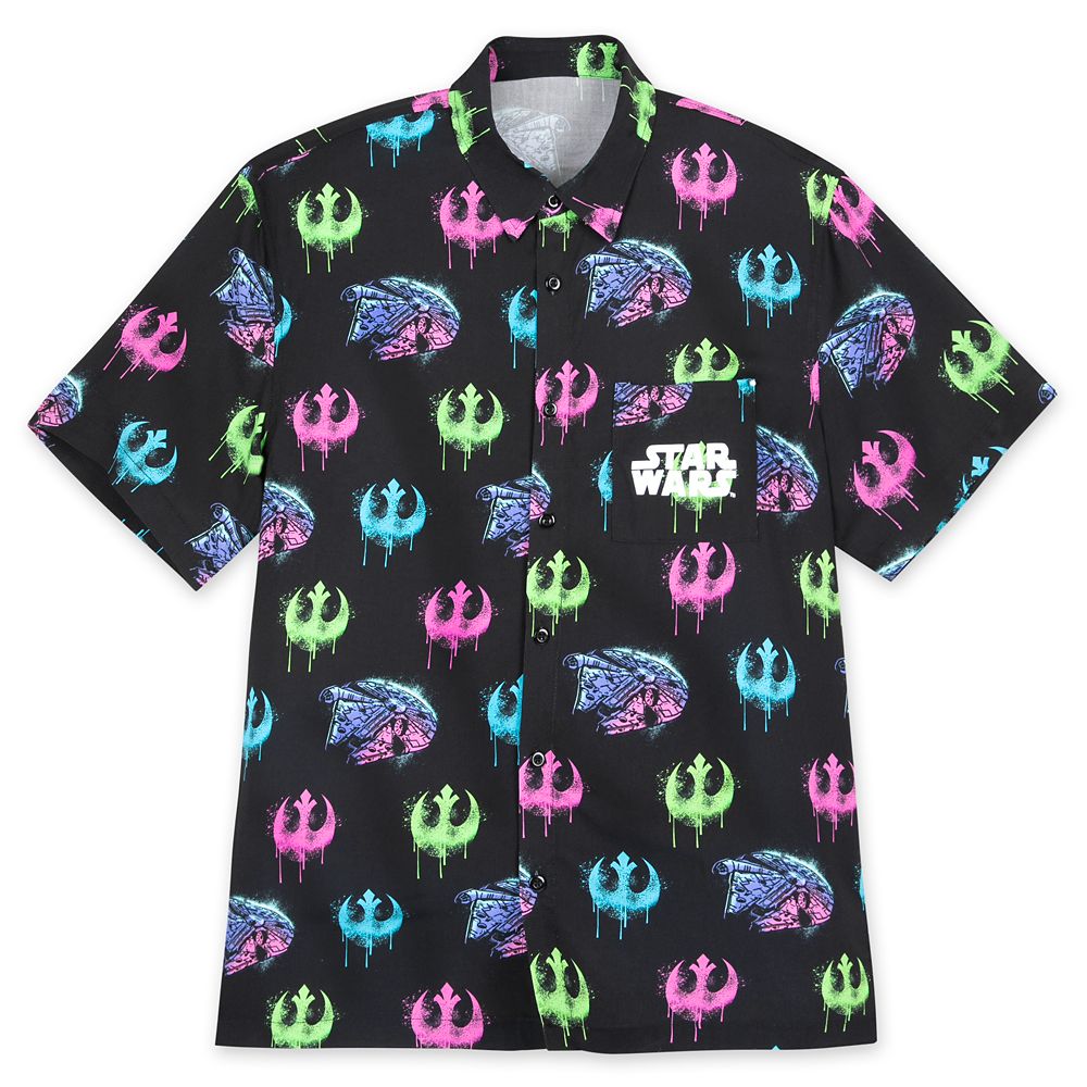 Millennium Falcon and Rebel Alliance Starbird Woven Shirt for Adults by Ashley Eckstein Star Wars Official shopDisney