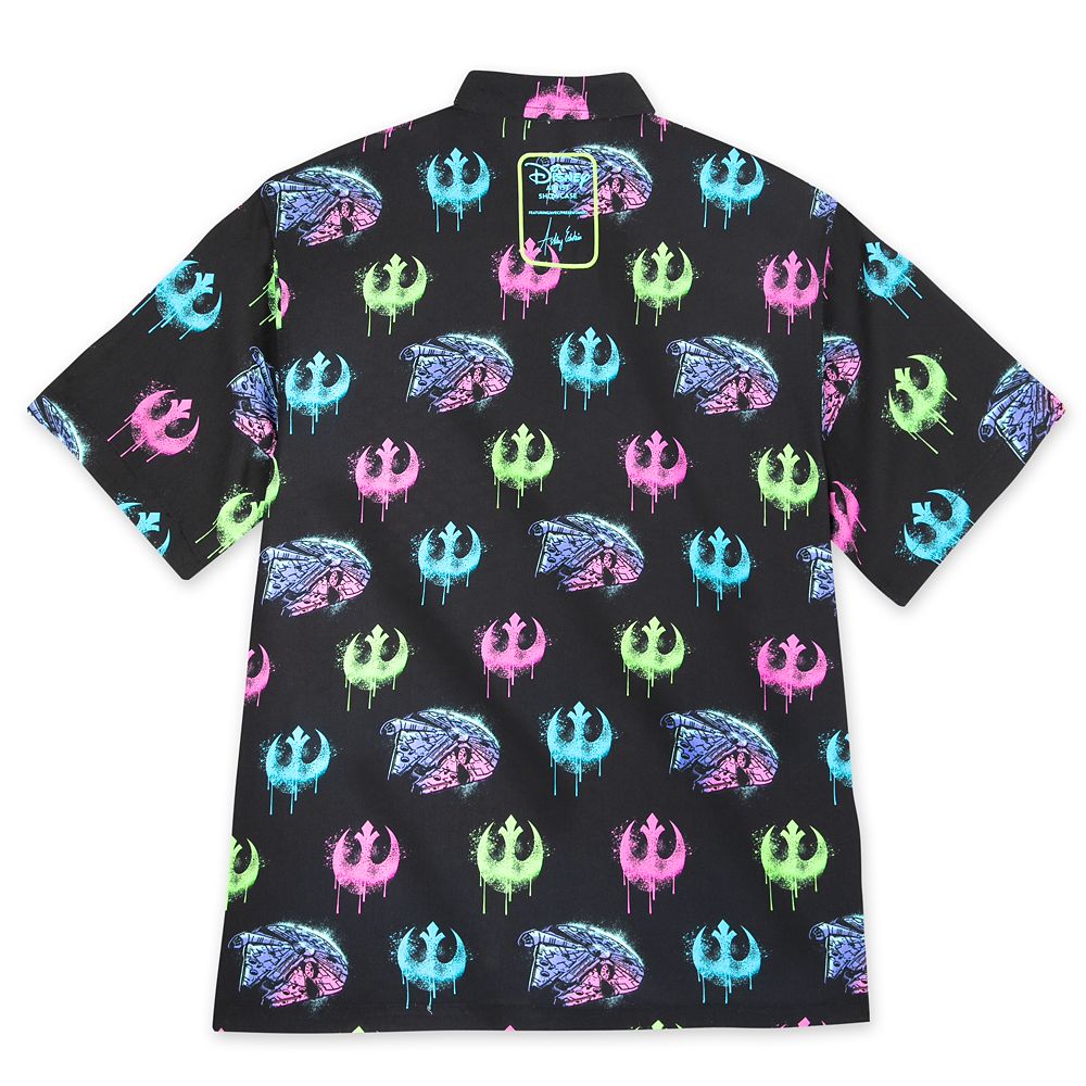 Millennium Falcon and Rebel Alliance Starbird Woven Shirt for Adults by Ashley Eckstein - Star Wars