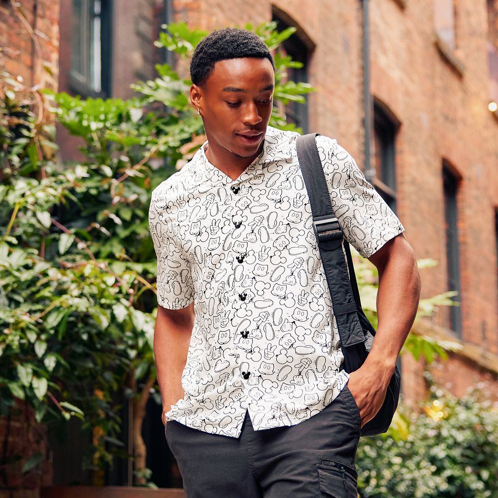 Mickey Mouse ''Best of Mickey'' Woven Shirt for Men