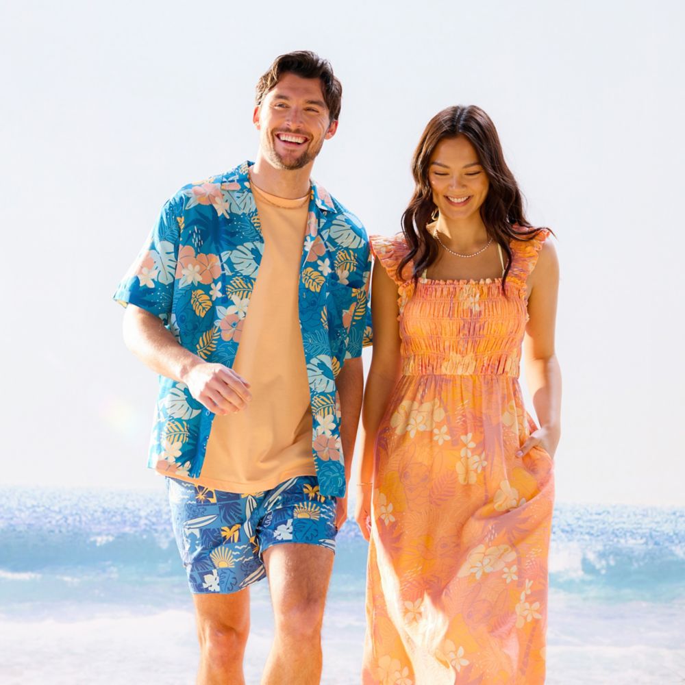 Stitch Surf Aloha Shirt for Adults &ndash; Lilo & Stitch