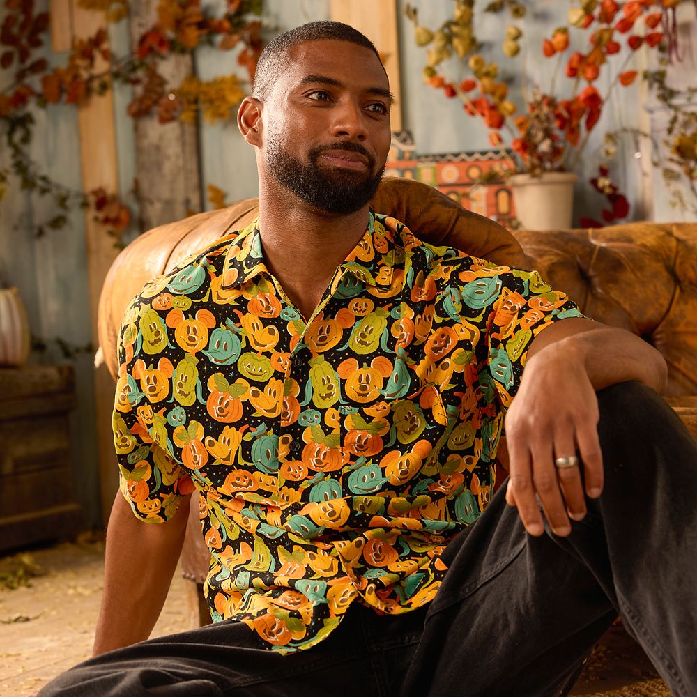 Mickey Mouse and Friends Halloween Woven Shirt for Adults