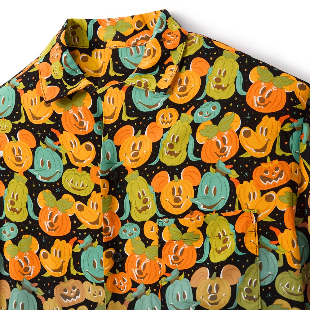 Mickey Mouse and Friends Halloween Woven Shirt for Adults