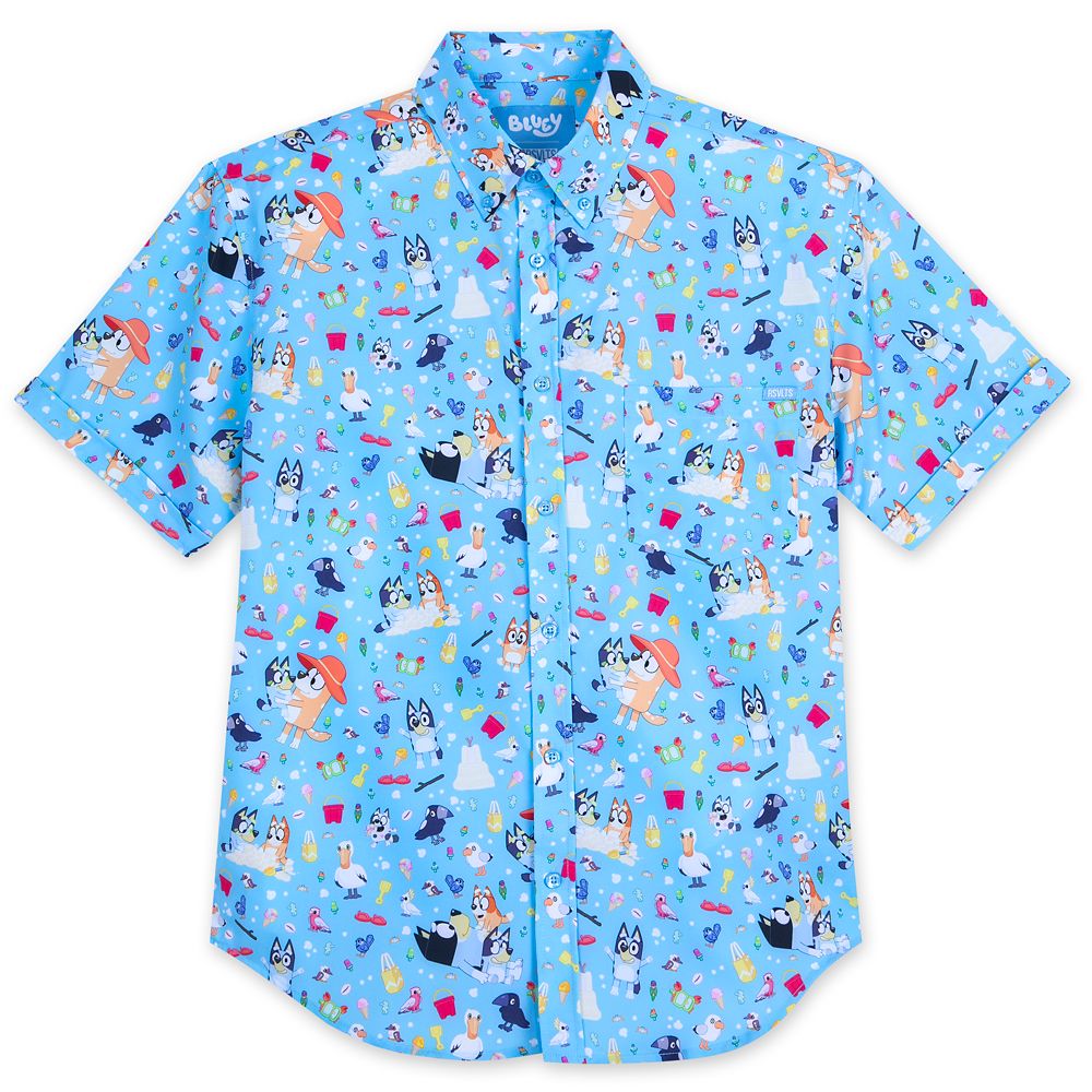 Bluey Beach Day Button Down Shirt for Men by RSVLTS Official shopDisney