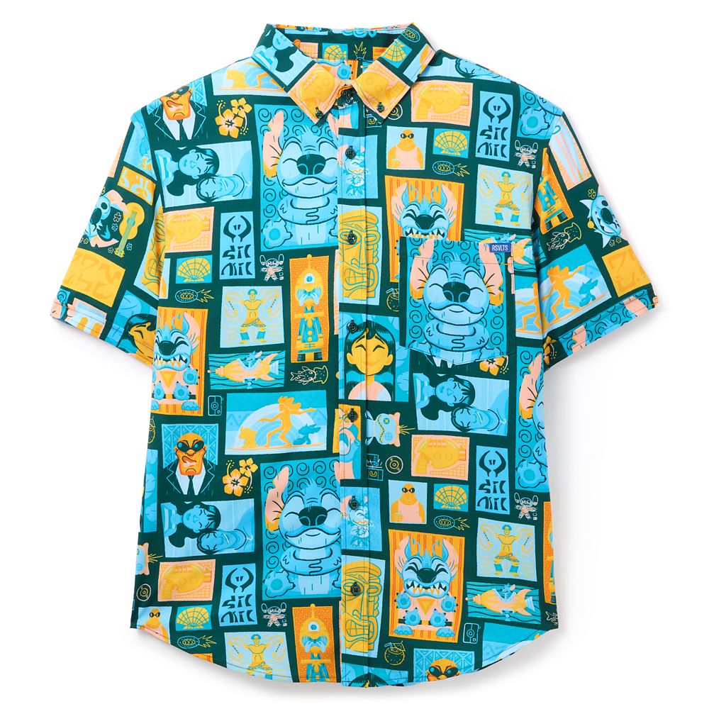Lilo & Stitch ''Tiki'' Button Down Shirt for Men by RSVLTS