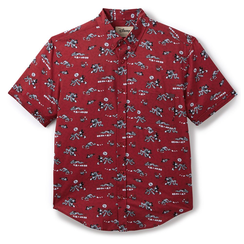 Pluto 95th Anniversary ''Mouse's Best Friend Red'' Button Down Shirt for Men by RSVLTS Exclusive Official shopDisney