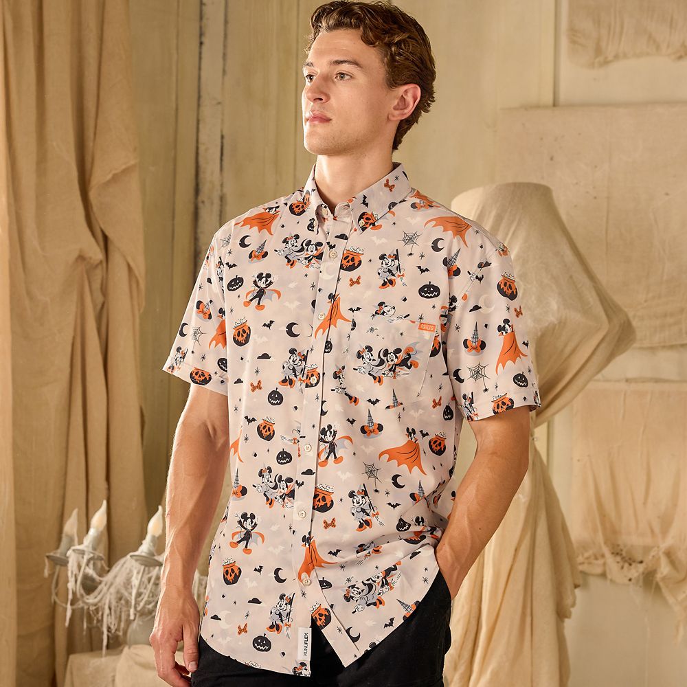 Mickey Mouse ''Mickey Minnie and Mischief'' Button Down Shirt for Men by RSVLTS - Exclusive
