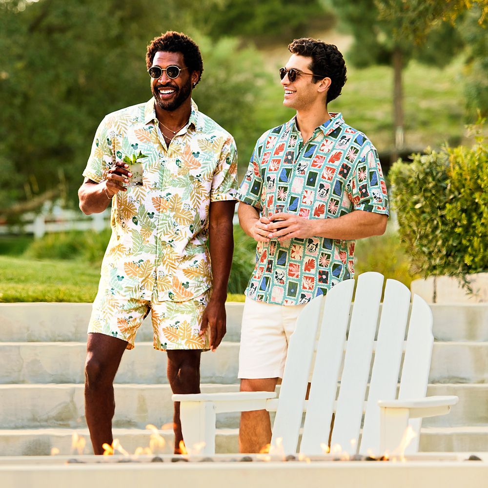 Mickey Mouse and Friends Tropical Button Down Shirt for Men by RSVLTS &ndash; Exclusive