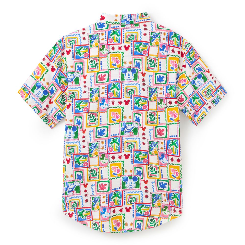 Mickey Mouse Tropical Watercolor Button Down Shirt for Men by RSVLTS &ndash; Exclusive
