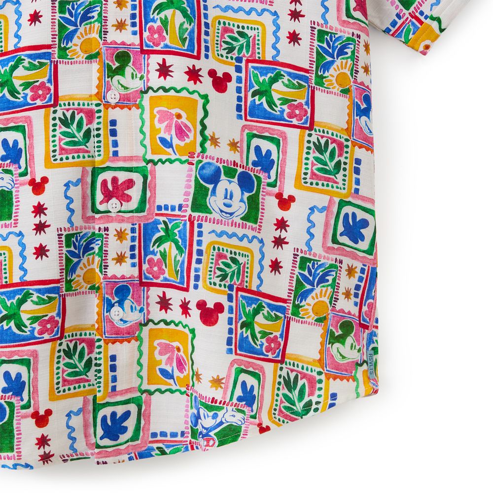 Mickey Mouse Tropical Watercolor Button Down Shirt for Men by RSVLTS &ndash; Exclusive
