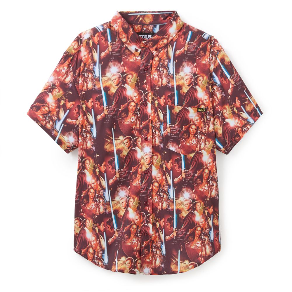 Star Wars Anakin and Padm&eacute Button Down Shirt for Men by RSVLTS