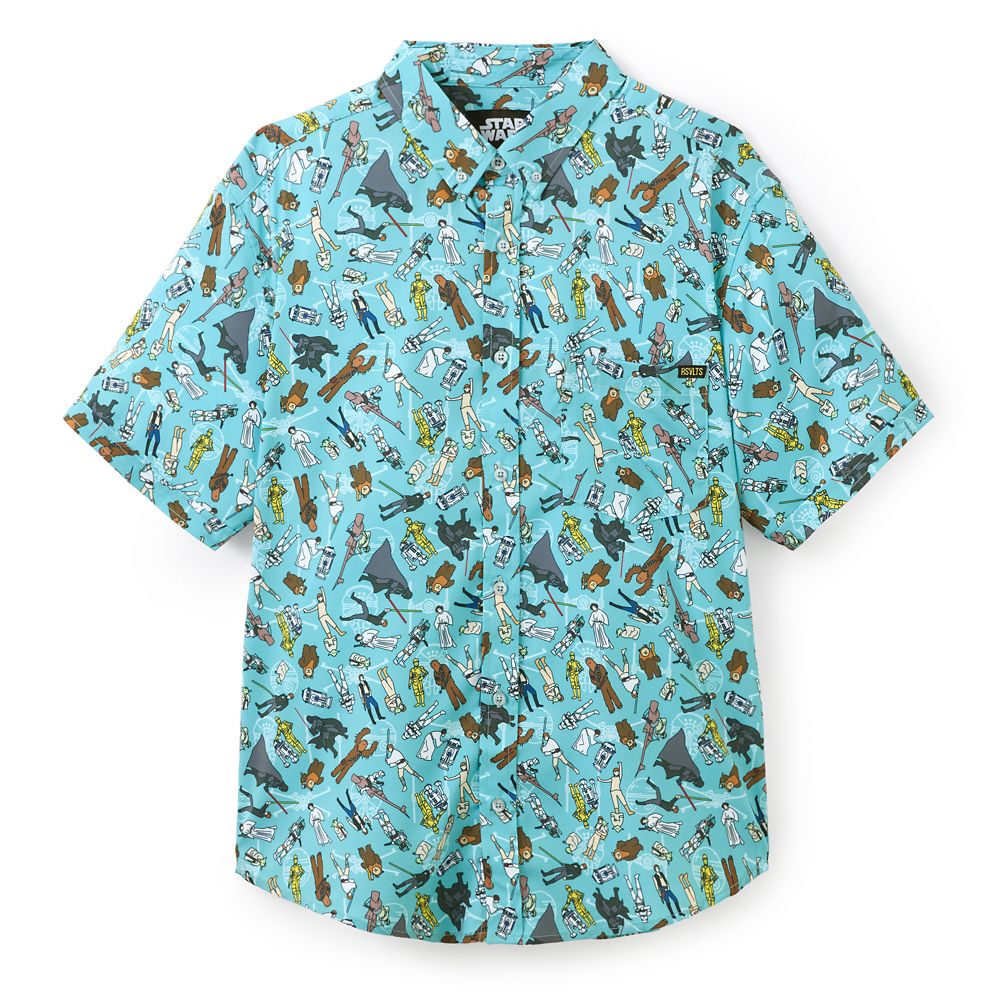 Star Wars Character Toss Button Down Shirt for Men by RSVLTS