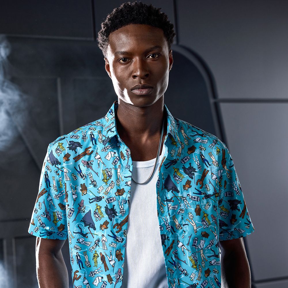 Star Wars Character Toss Button Down Shirt for Men by RSVLTS