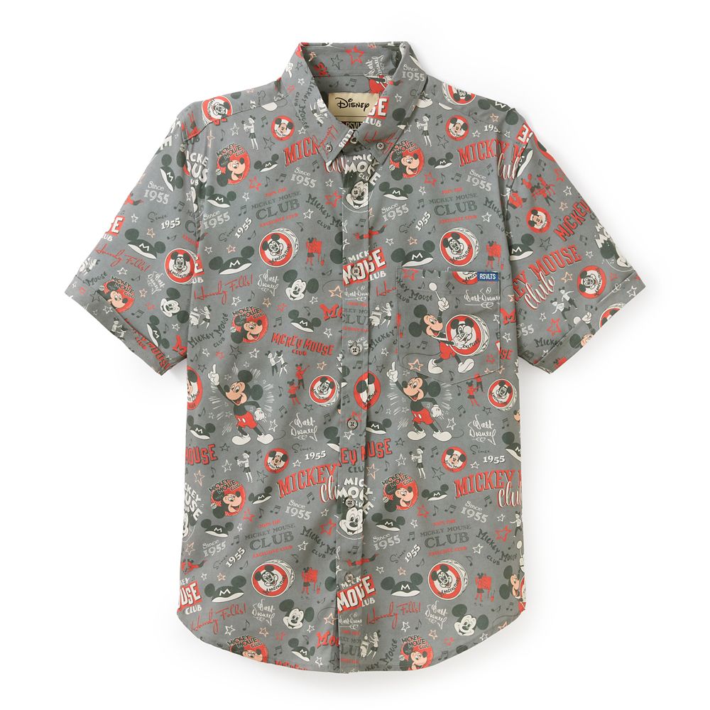 Mickey Mouse Club Button Down Shirt for Men by RSVLTS