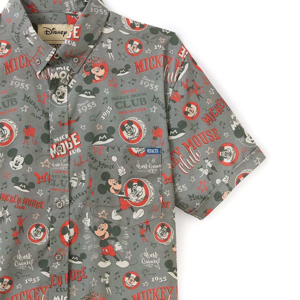 Mickey Mouse Club Button Down Shirt for Men by RSVLTS