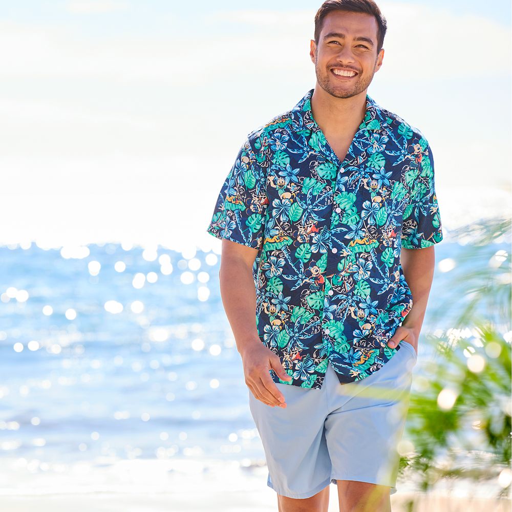 Mickey Mouse and Friends Summer Fun Woven Shirt for Men