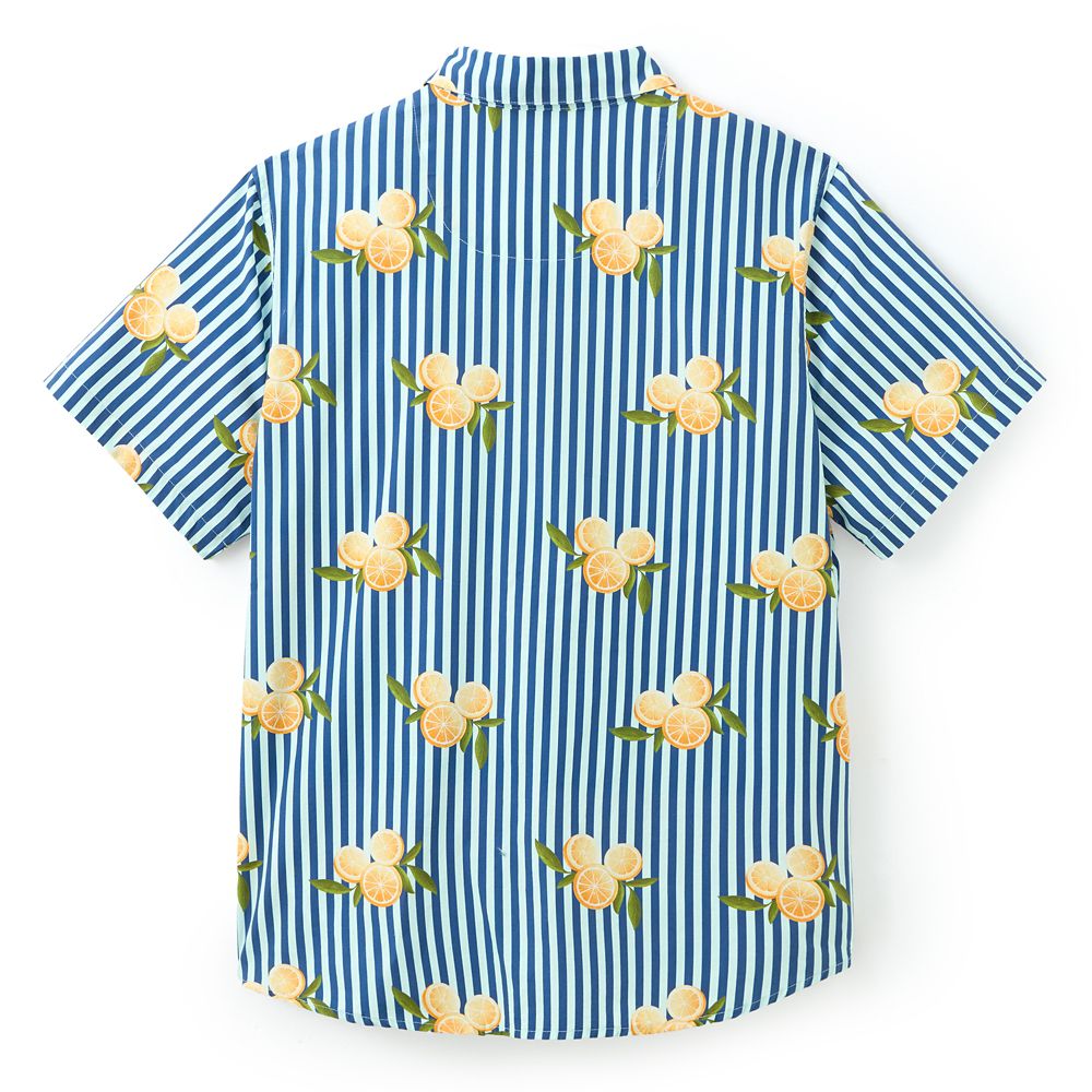 Mickey Mouse Icon Oranges Button-Down Shirt for Men
