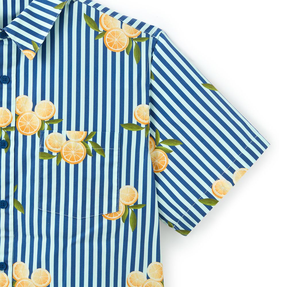 Mickey Mouse Icon Oranges Button-Down Shirt for Men