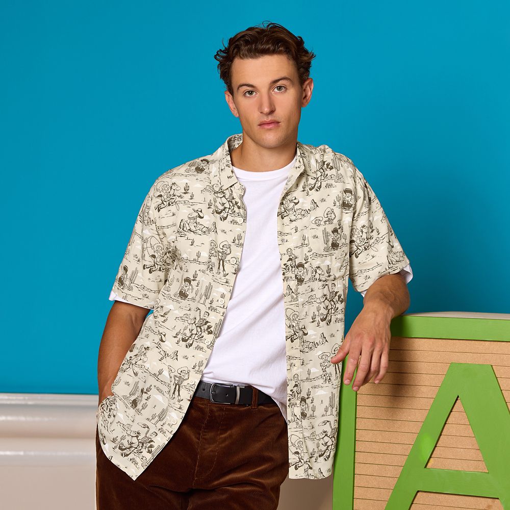 Toy Story Button Down Shirt for Adults