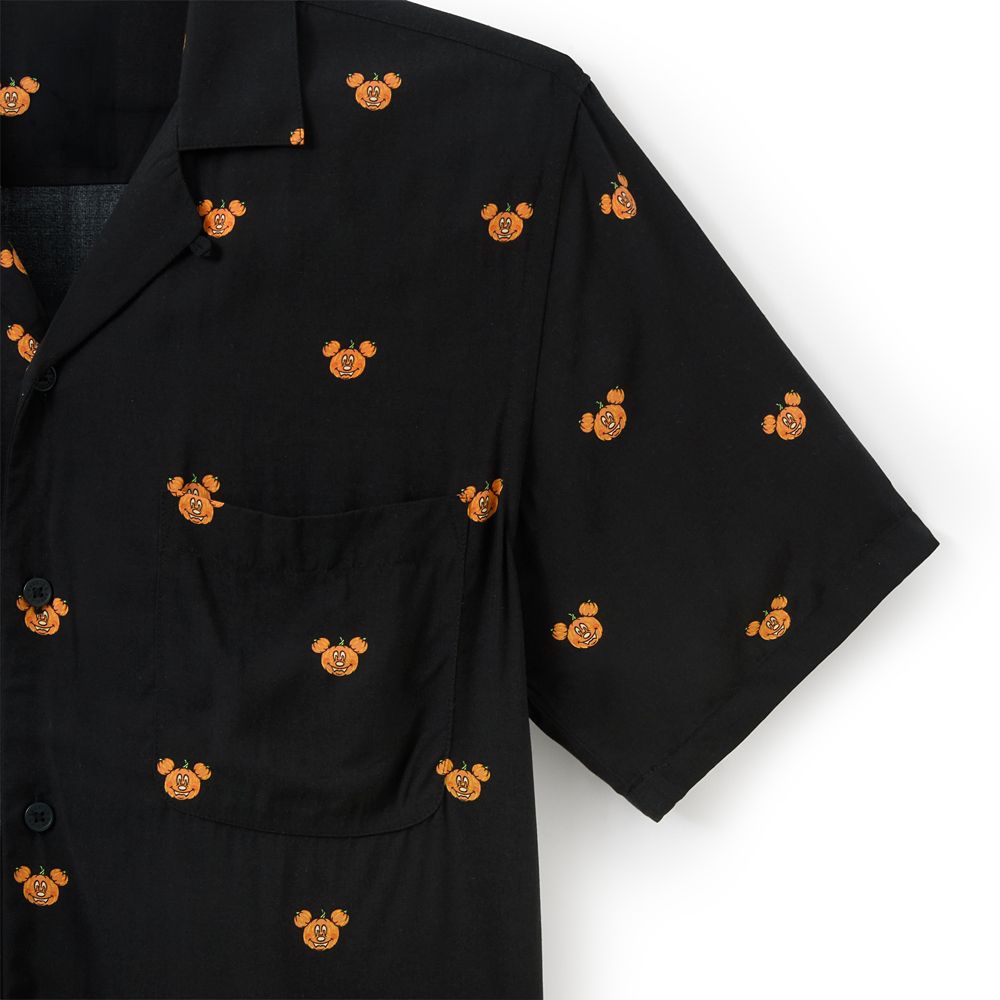 Mickey Mouse Halloween Button Down Shirt for Adults